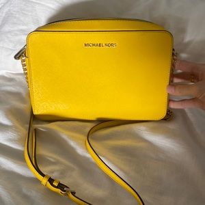 Michael kors yellow cross body